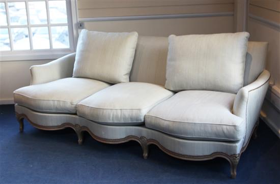 A Linley French style three seater settee,